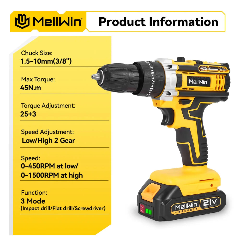 MELLWIN Electric Drill