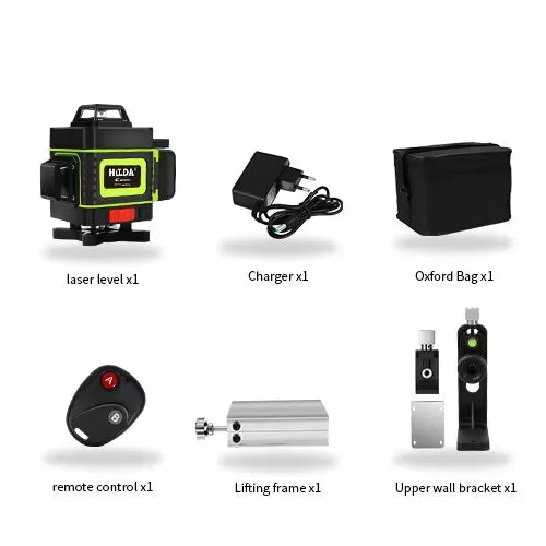 HILDA 4D 16 Lines Green Laser Level